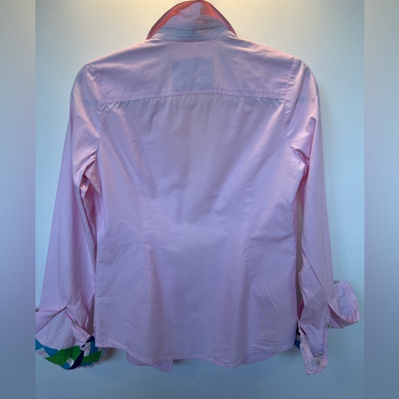 Lilly Pulitzer Button-down. Light-Pink. Patterned Cuff. - Picture 2 of 6